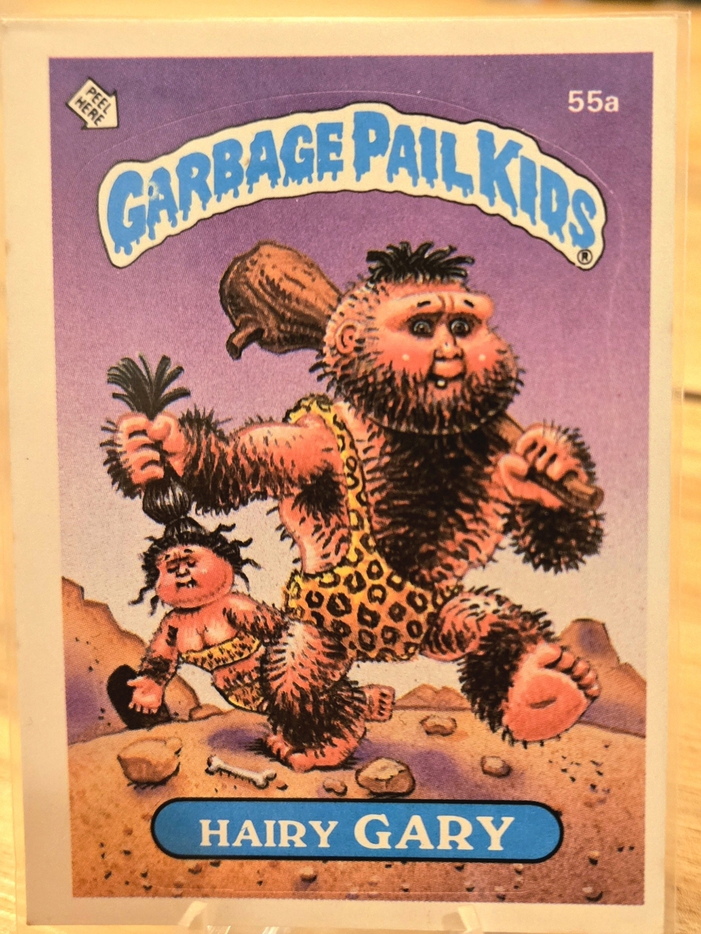 Hairy Gary Error Card! 1985 Topps Garbage Pail Kids Series 2 #55a